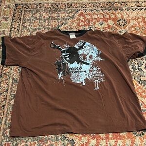 vintage pirates of the caribbean ringer tee